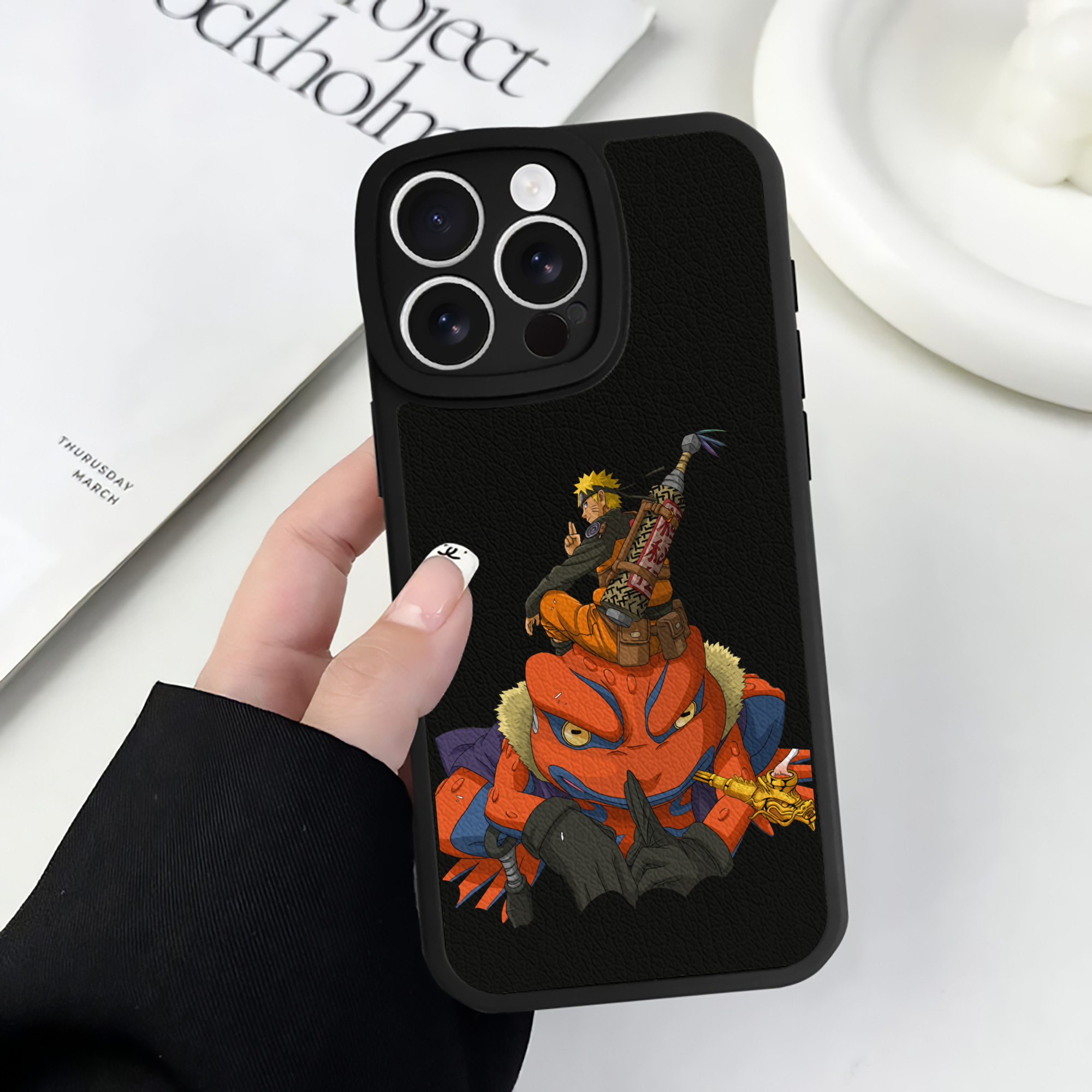 （画像用） NARUTO -ナルト- うずまき ナルト Uzumaki Naruto 【iPhone 16シリーズ対応】シリコンスマホケース（レザー調） 材質：シリコン